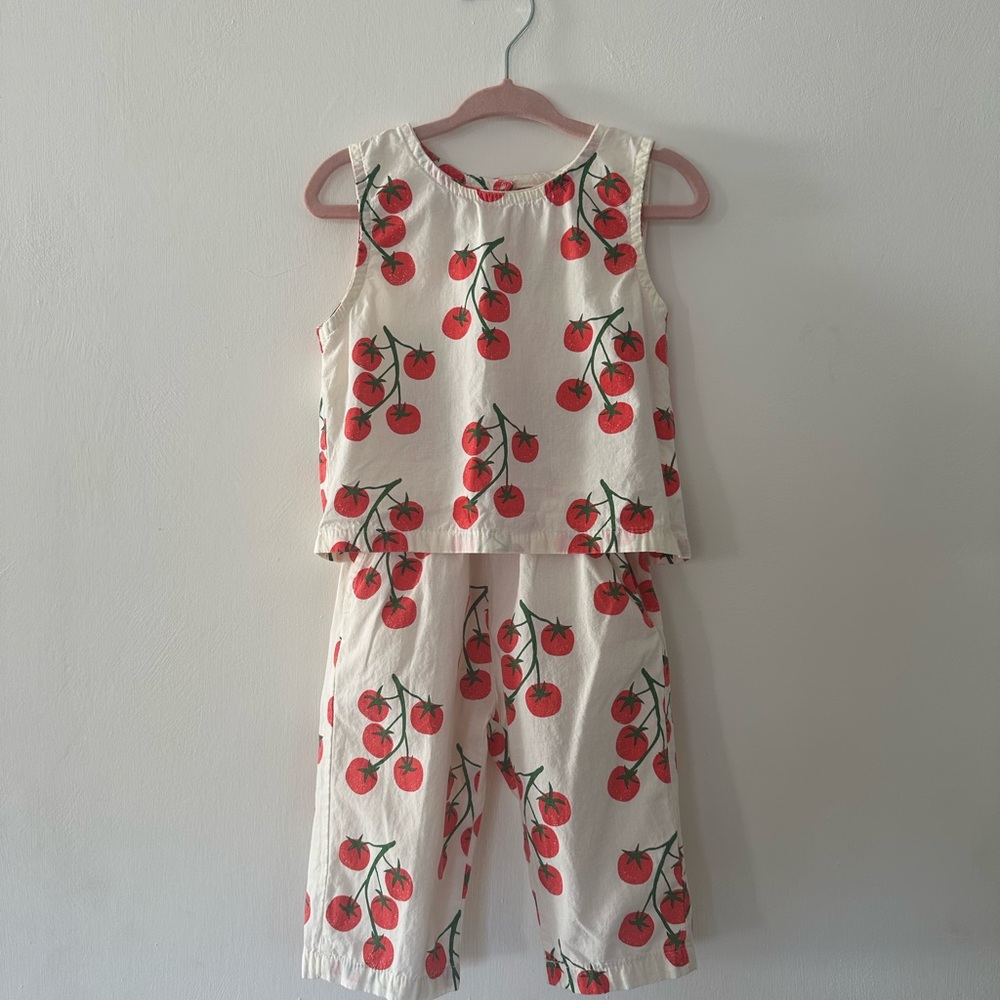 Tomato Print Kids Pant Set